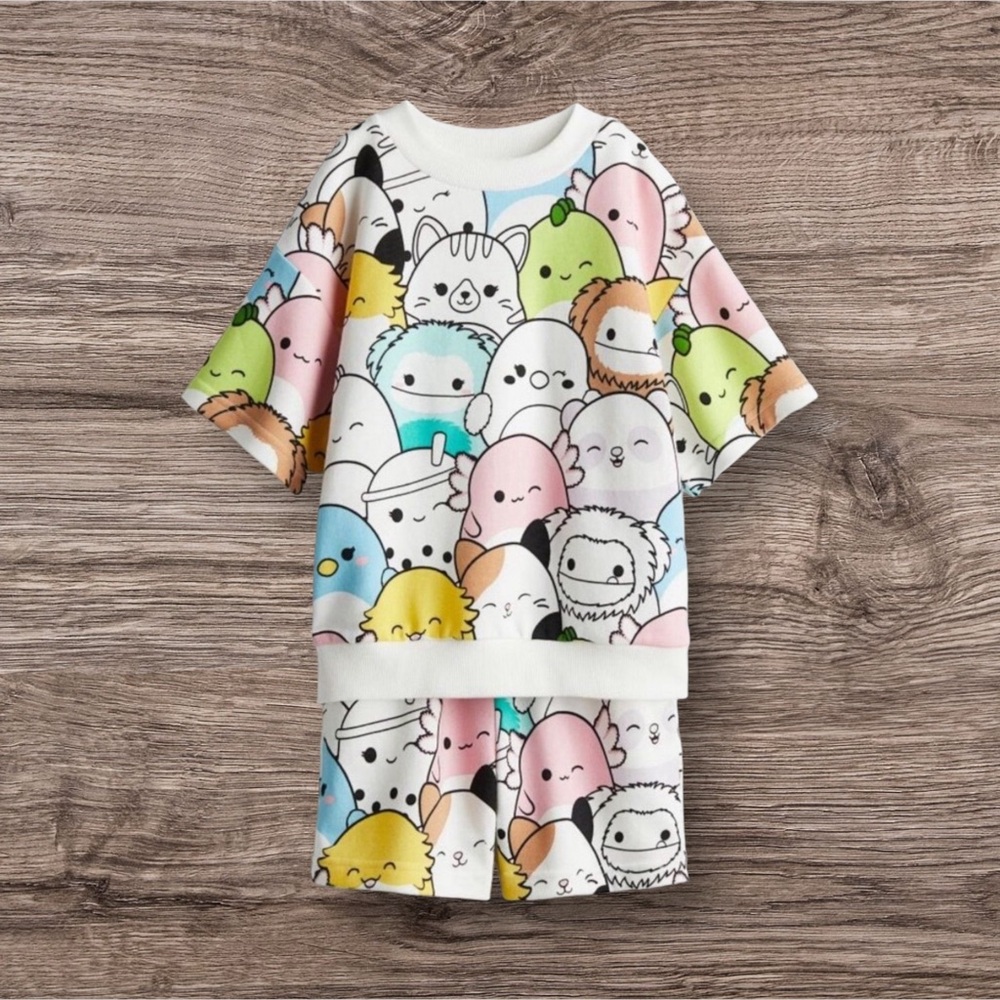 H&M Squishmallow 2 Piece Printed Set - Kids Multiple Sizes